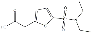 2-[5-(diethylsulfamoyl)thiophen-2-yl]acetic acid 结构式