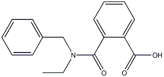 2-[benzyl(ethyl)carbamoyl]benzoic acid 结构式