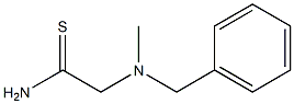 2-[benzyl(methyl)amino]ethanethioamide 结构式