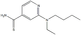 2-[butyl(ethyl)amino]pyridine-4-carbothioamide 结构式