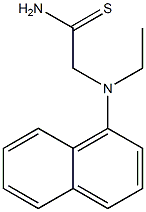 2-[ethyl(1-naphthyl)amino]ethanethioamide 结构式