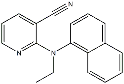 2-[ethyl(naphthalen-1-yl)amino]pyridine-3-carbonitrile 结构式