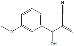 2-[hydroxy(3-methoxyphenyl)methyl]prop-2-enenitrile 结构式