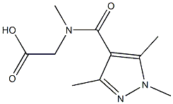 2-[N-methyl(1,3,5-trimethyl-1H-pyrazol-4-yl)formamido]acetic acid 结构式
