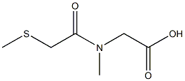 2-[N-methyl-2-(methylsulfanyl)acetamido]acetic acid 结构式