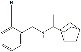 2-{[(1-{bicyclo[2.2.1]heptan-2-yl}ethyl)amino]methyl}benzonitrile 结构式