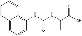 2-{[(1-naphthylamino)carbonyl]amino}propanoic acid 结构式