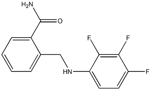2-{[(2,3,4-trifluorophenyl)amino]methyl}benzamide 结构式