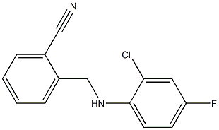 2-{[(2-chloro-4-fluorophenyl)amino]methyl}benzonitrile 结构式