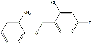 2-{[(2-chloro-4-fluorophenyl)methyl]sulfanyl}aniline 结构式
