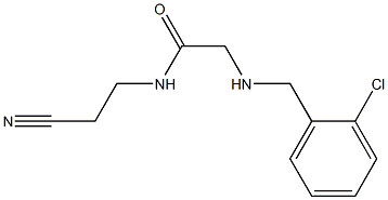 2-{[(2-chlorophenyl)methyl]amino}-N-(2-cyanoethyl)acetamide 结构式