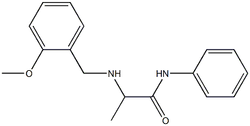 2-{[(2-methoxyphenyl)methyl]amino}-N-phenylpropanamide 结构式