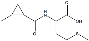 2-{[(2-methylcyclopropyl)carbonyl]amino}-4-(methylthio)butanoic acid 结构式