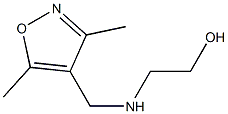 2-{[(3,5-dimethyl-1,2-oxazol-4-yl)methyl]amino}ethan-1-ol 结构式