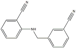 2-{[(3-cyanophenyl)methyl]amino}benzonitrile 结构式