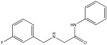 2-{[(3-fluorophenyl)methyl]amino}-N-phenylacetamide 结构式