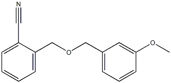 2-{[(3-methoxybenzyl)oxy]methyl}benzonitrile 结构式