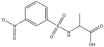 2-{[(3-nitrophenyl)sulfonyl]amino}propanoic acid 结构式