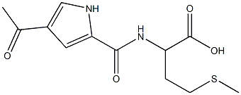 2-{[(4-acetyl-1H-pyrrol-2-yl)carbonyl]amino}-4-(methylthio)butanoic acid 结构式