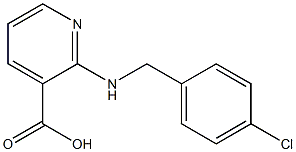 2-{[(4-chlorophenyl)methyl]amino}pyridine-3-carboxylic acid 结构式