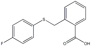 2-{[(4-fluorophenyl)thio]methyl}benzoic acid 结构式