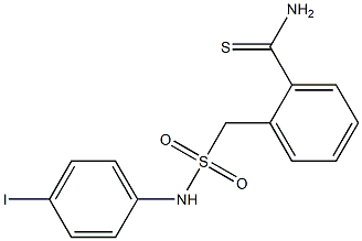 2-{[(4-iodophenyl)sulfamoyl]methyl}benzene-1-carbothioamide 结构式