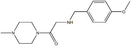 2-{[(4-methoxyphenyl)methyl]amino}-1-(4-methylpiperazin-1-yl)ethan-1-one 结构式