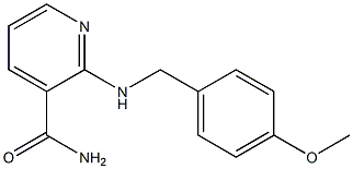 2-{[(4-methoxyphenyl)methyl]amino}pyridine-3-carboxamide 结构式