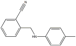 2-{[(4-methylphenyl)amino]methyl}benzonitrile 结构式