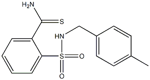 2-{[(4-methylphenyl)methyl]sulfamoyl}benzene-1-carbothioamide 结构式