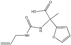 2-{[(allylamino)carbonyl]amino}-2-(2-furyl)propanoic acid 结构式