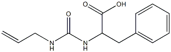 2-{[(allylamino)carbonyl]amino}-3-phenylpropanoic acid 结构式