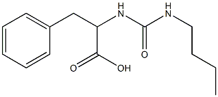 2-{[(butylamino)carbonyl]amino}-3-phenylpropanoic acid 结构式