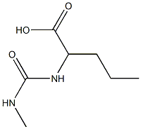 2-{[(methylamino)carbonyl]amino}pentanoic acid 结构式