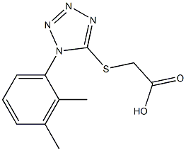 2-{[1-(2,3-dimethylphenyl)-1H-1,2,3,4-tetrazol-5-yl]sulfanyl}acetic acid 结构式