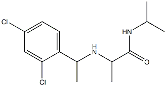 2-{[1-(2,4-dichlorophenyl)ethyl]amino}-N-(propan-2-yl)propanamide 结构式