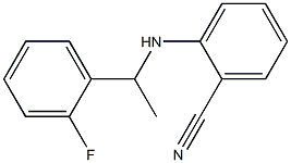 2-{[1-(2-fluorophenyl)ethyl]amino}benzonitrile 结构式