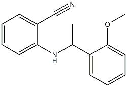 2-{[1-(2-methoxyphenyl)ethyl]amino}benzonitrile 结构式