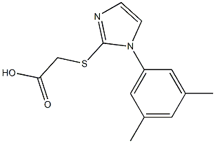 2-{[1-(3,5-dimethylphenyl)-1H-imidazol-2-yl]sulfanyl}acetic acid 结构式