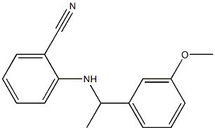 2-{[1-(3-methoxyphenyl)ethyl]amino}benzonitrile 结构式