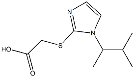 2-{[1-(3-methylbutan-2-yl)-1H-imidazol-2-yl]sulfanyl}acetic acid 结构式