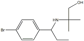 2-{[1-(4-bromophenyl)propyl]amino}-2-methylpropan-1-ol 结构式