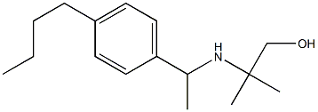 2-{[1-(4-butylphenyl)ethyl]amino}-2-methylpropan-1-ol 结构式