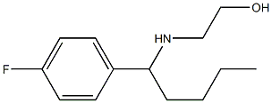 2-{[1-(4-fluorophenyl)pentyl]amino}ethan-1-ol 结构式