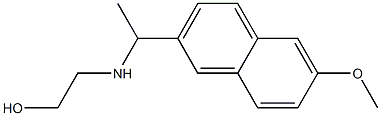 2-{[1-(6-methoxynaphthalen-2-yl)ethyl]amino}ethan-1-ol 结构式
