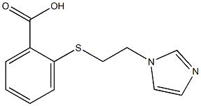 2-{[2-(1H-imidazol-1-yl)ethyl]sulfanyl}benzoic acid 结构式