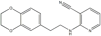 2-{[2-(2,3-dihydro-1,4-benzodioxin-6-yl)ethyl]amino}nicotinonitrile 结构式