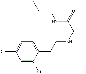 2-{[2-(2,4-dichlorophenyl)ethyl]amino}-N-propylpropanamide 结构式