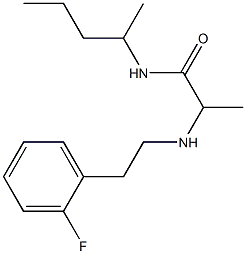 2-{[2-(2-fluorophenyl)ethyl]amino}-N-(pentan-2-yl)propanamide 结构式