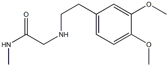 2-{[2-(3,4-dimethoxyphenyl)ethyl]amino}-N-methylacetamide 结构式
